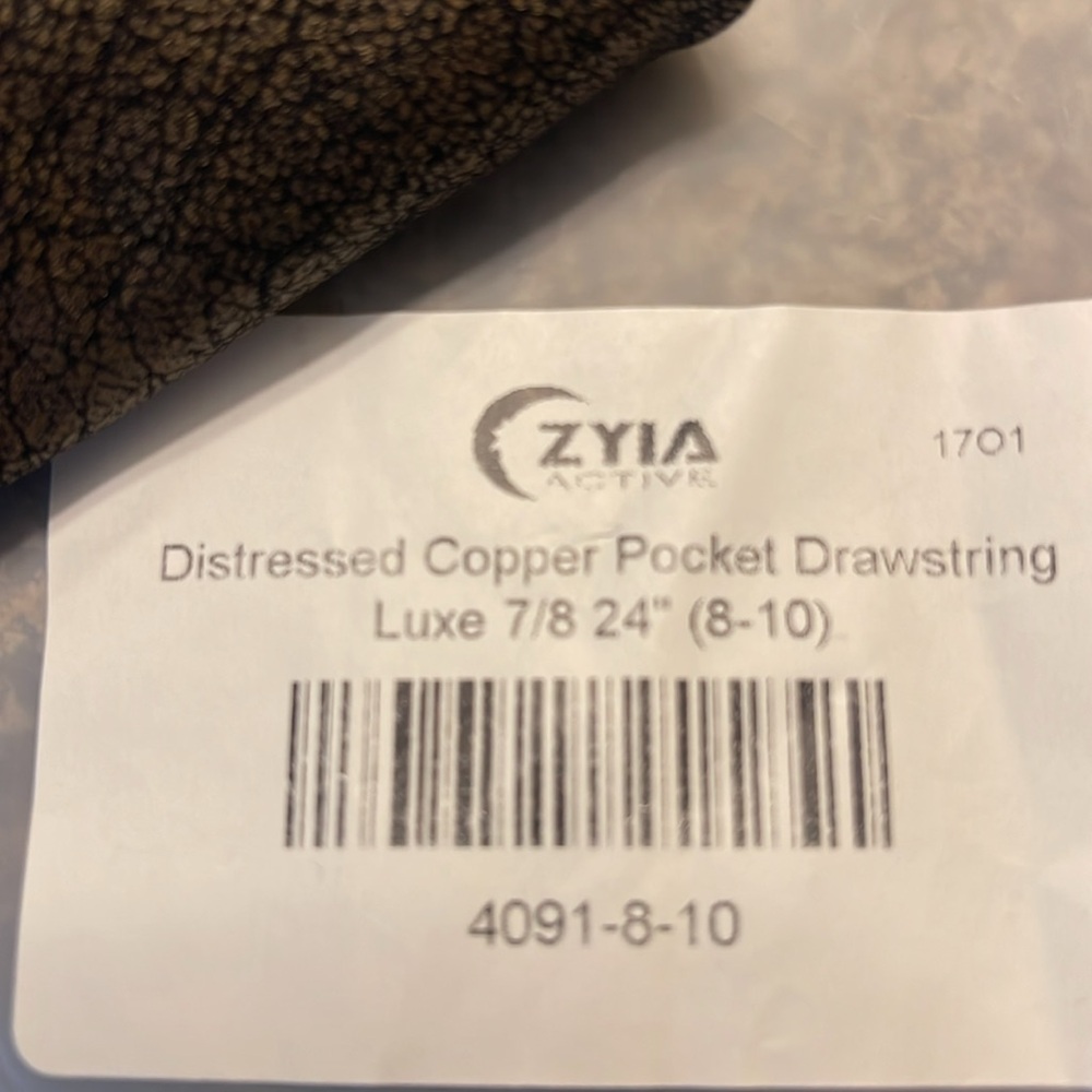 Distressed Copper Pocket Drawstring Luxe - Picture 2 of 3